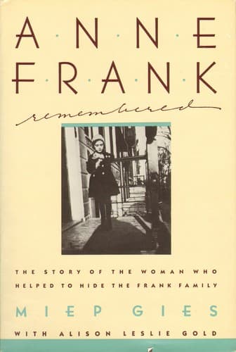 Cover of Anne Frank remembered by Miep Gies