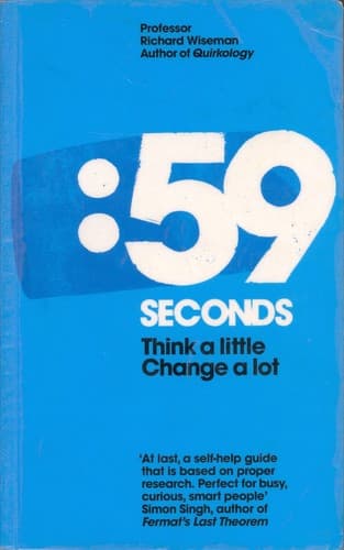 Cover of 59 seconds by Richard Wiseman