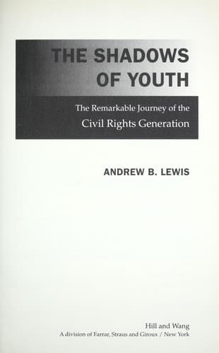 Cover of The shadows of youth by Andrew B. Lewis