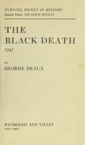 Cover of The Black Death, 1347 by George Deaux