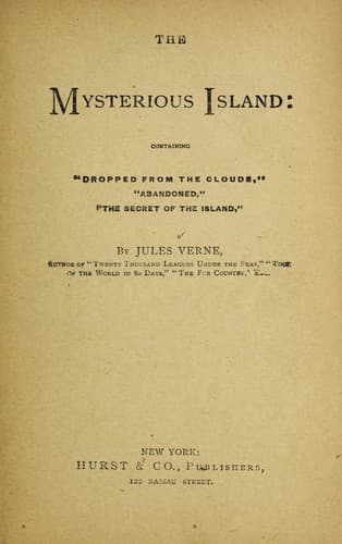 Cover of The Mysterious Island by Jules Verne