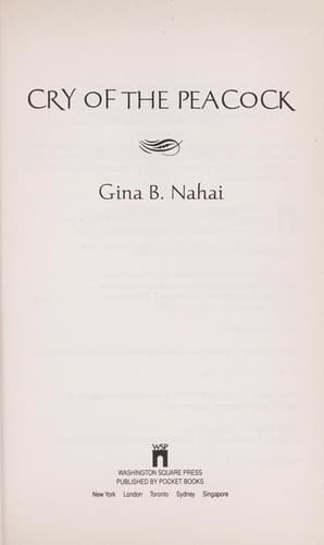 Cover of Cry of the peacock by Gina Barkhordar Nahai