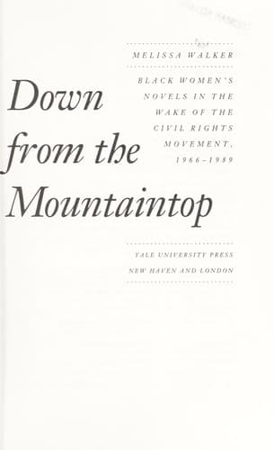 Cover of Down from the mountaintop by Melissa Walker