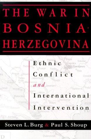 Cover of The war in Bosnia-Herzegovina by Steven L. Burg