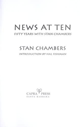 Cover of News at ten by Stan Chambers