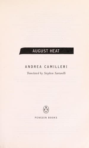 Cover of Vampa d'agosto by Andrea Camilleri