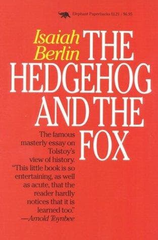 Cover of The hedgehog and the fox by Isaiah Berlin