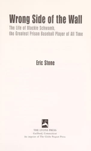 Cover of Wrong side of the wall by Stone, Eric