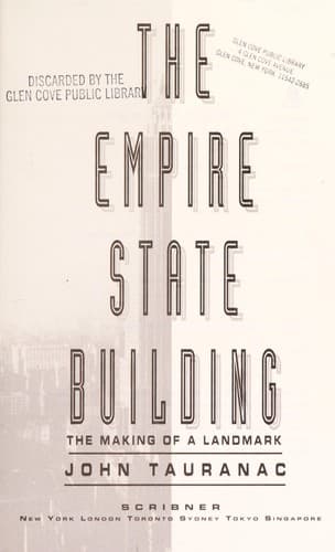 Cover of TheE mpire State Building by John Tauranac