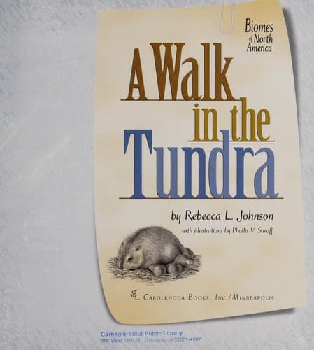 Cover of A walk in the tundra by Rebecca L. Johnson