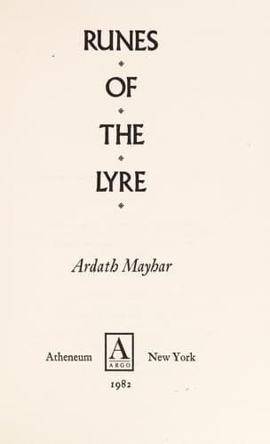 Cover of The runes of the lyre by Ardath Mayhar