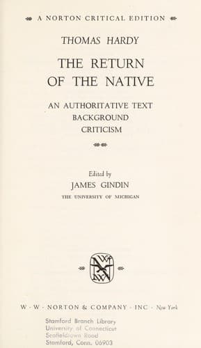 Cover of The Return of the Native by Thomas Hardy