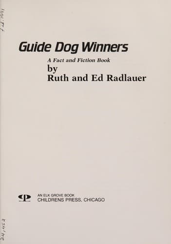 Cover of Guide dog winners by Ruth Radlauer