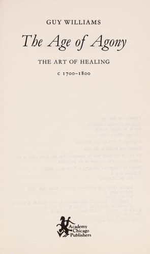 Cover of The age of agony by Guy Richard Williams