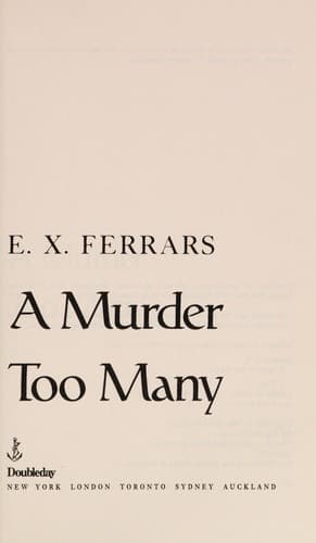 Cover of A Murder Too Many by Elizabeth Ferrars
