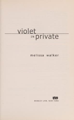 Cover of Violet in private by Melissa Walker