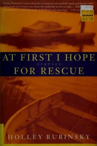 Cover of At first I hope for rescue by Holley Rubinsky