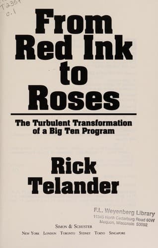 Cover of From red ink to roses by Rick Telander