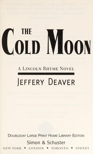 Cover of The Cold Moon by Jeffery Deaver