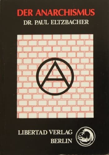 Cover of Anarchismus by Paul Eltzbacher