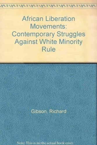 Cover of African liberation movements by Richard T. Gibson