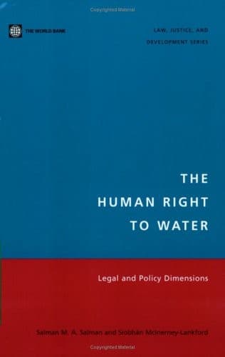 Cover of The human right to water by Salman M. A. Salman