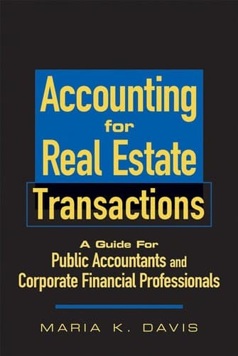 Cover of Accounting for real estate transactions by Maria K. Davis