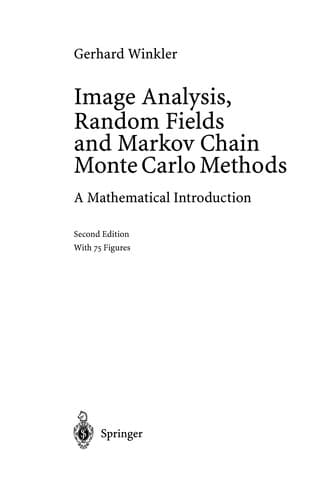 Cover of Image analysis, random fields and Markov chain Monte Carlo methods by Winkler, Gerhard