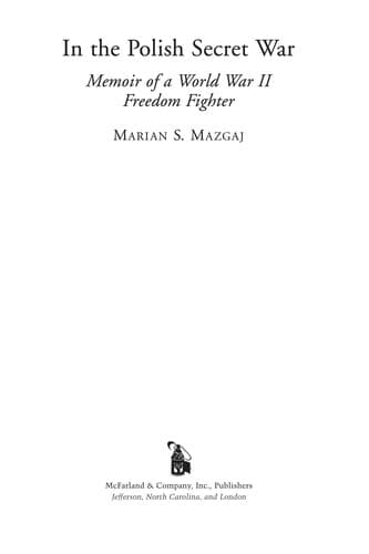 Cover of In the Polish secret war by Marian S. Mazgaj
