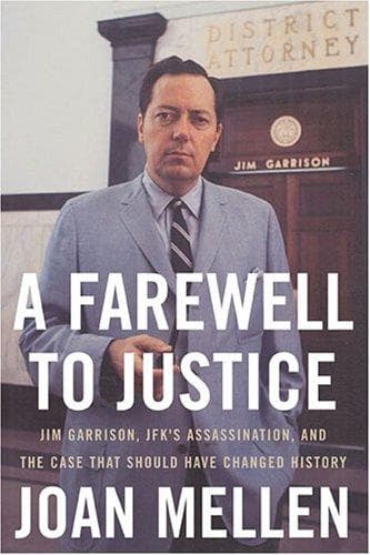 Cover of A farewell to justice by Joan Mellen
