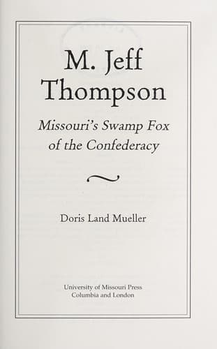 Cover of M. Jeff Thompson by Doris Land Mueller