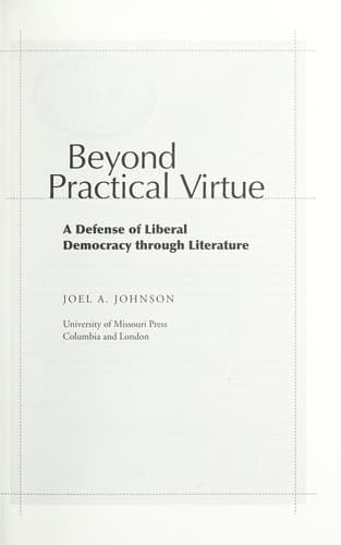 Cover of Beyond practical virtue by Joel A. Johnson