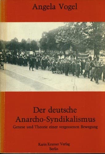 Cover of Der deutsche Anarcho-Syndikalismus by Angela Vogel