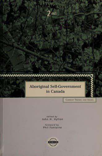 Cover of Aboriginal Self-Government in Canada by John H. Hylton