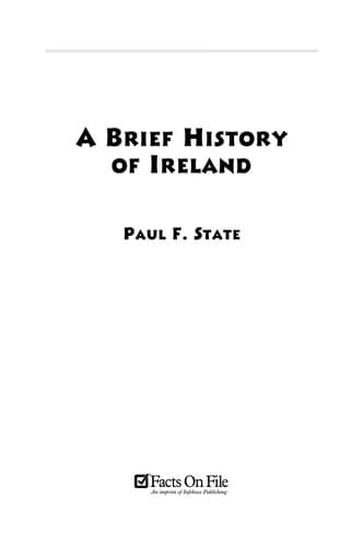 Cover of A brief history of Ireland by Paul F. State