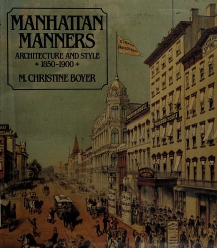 Cover of Manhattan manners by M. Christine Boyer
