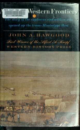 Cover of America's western frontiers by John Arkas Hawgood