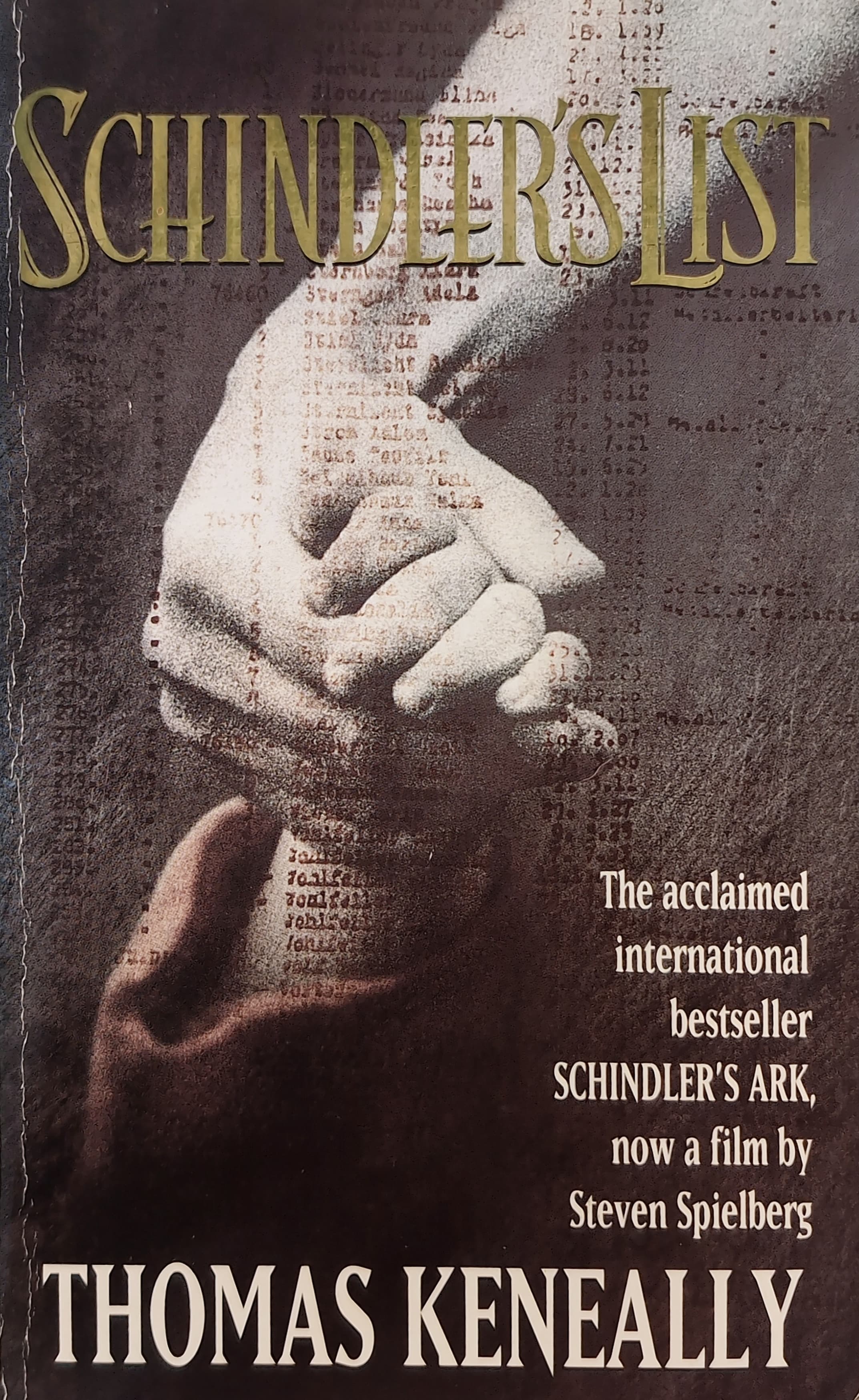 Cover of Schindler's list by Thomas Keneally